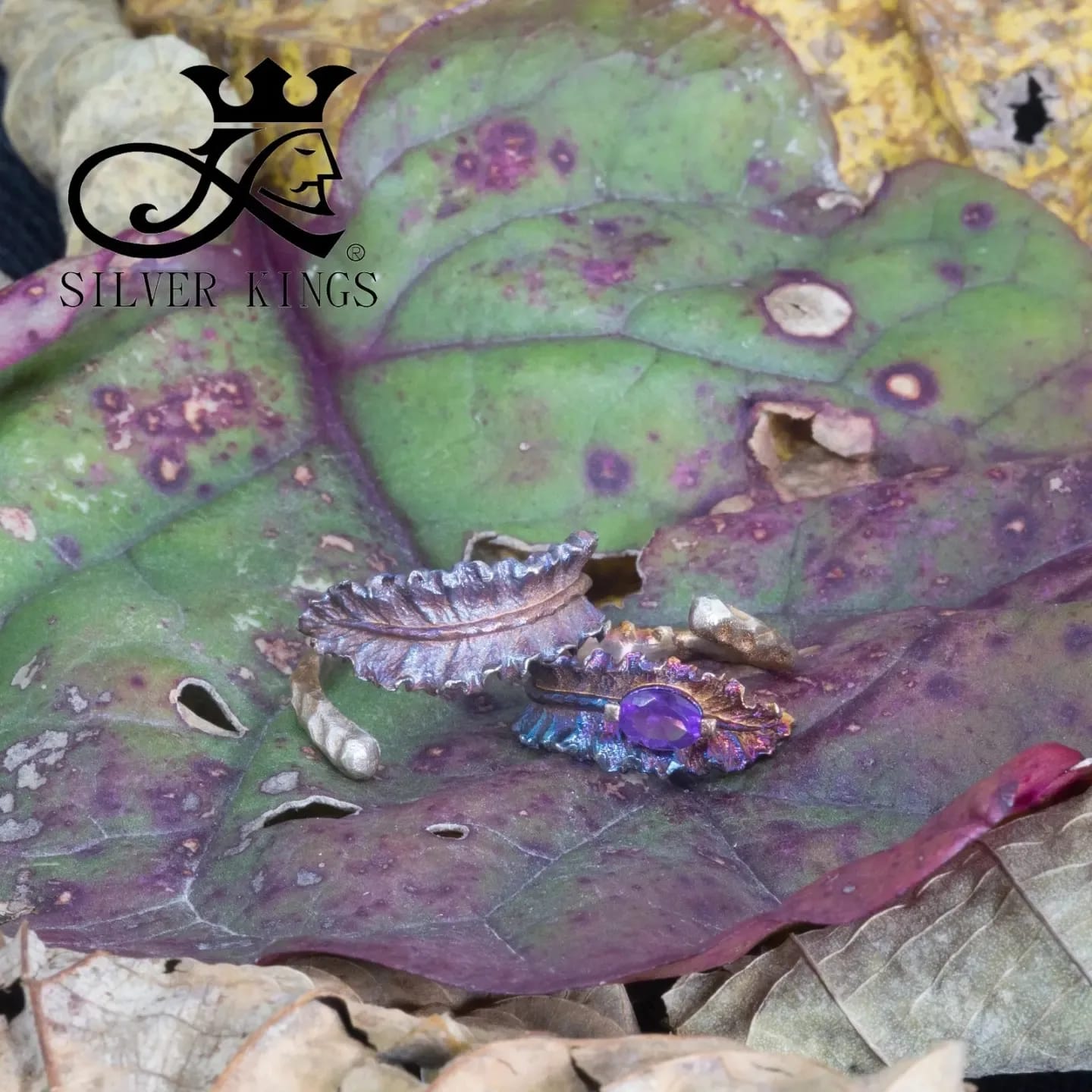 Tree of Life Amethyst Ring