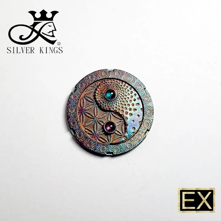 Flower of Life & Binary Opposition Infinity Pendant with chain