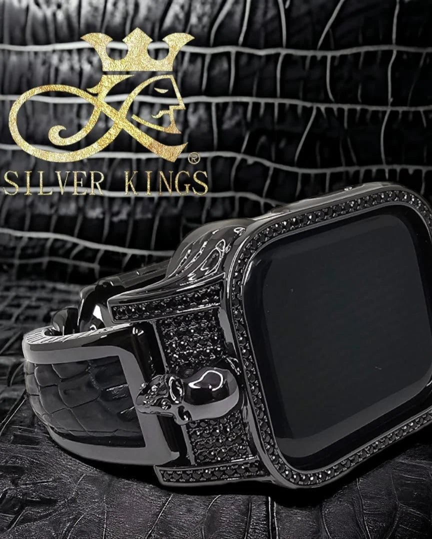 Apple Watch Case and Leather Strap & Buckle for S7.S8.S9.SE.