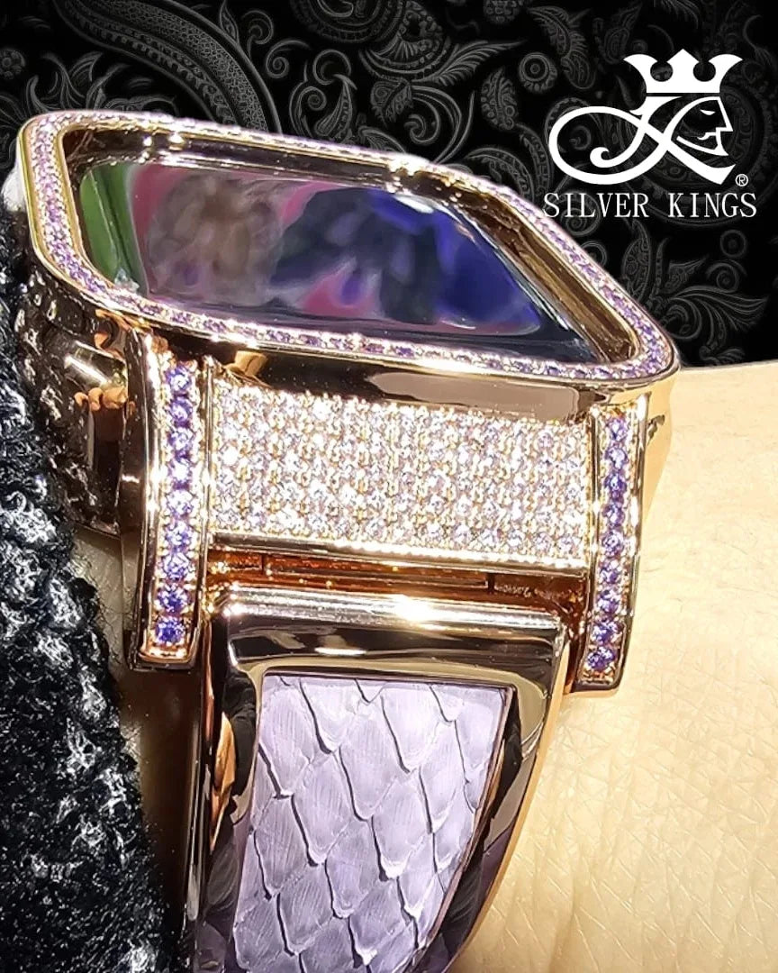 Apple Watch Case and Leather Strap & Buckle for S7.S8.S9.SE.