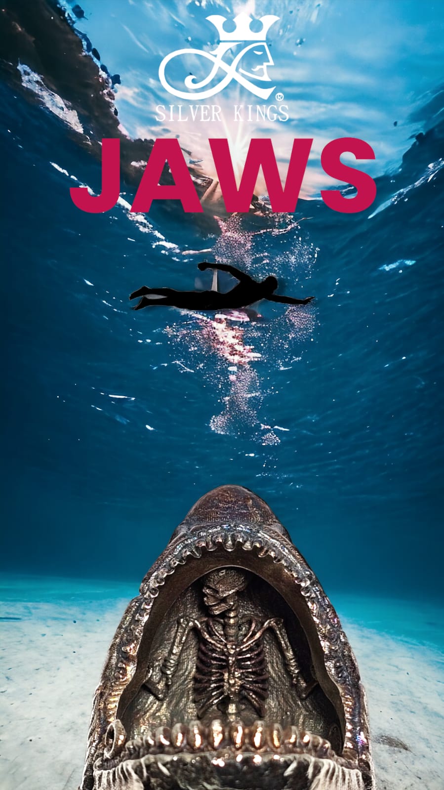 JAWS RING "Silver & 18k gold"