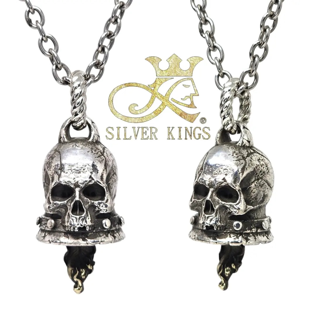 Skull Bell Pendant with Chain
