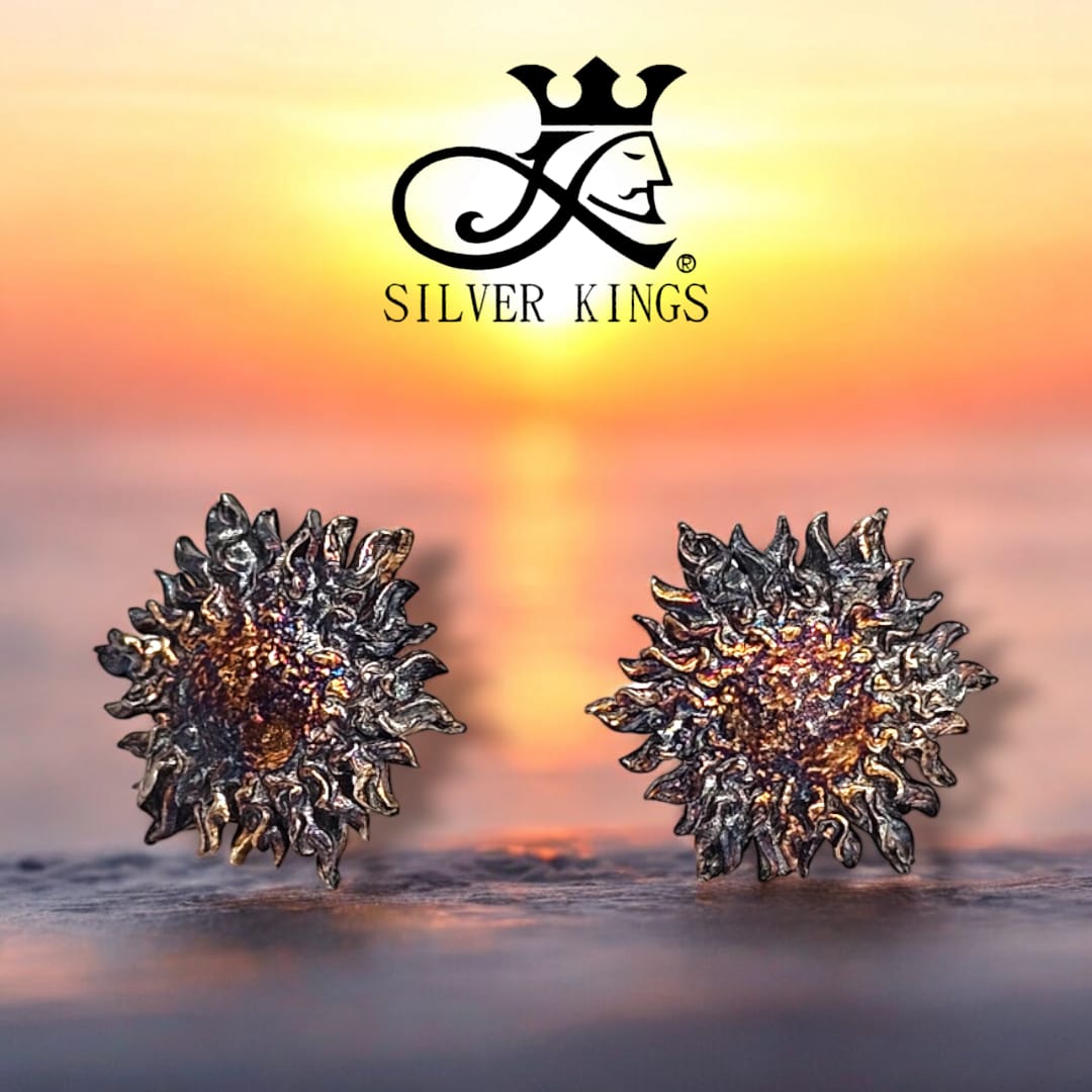 Moon. "Solar" Stars. Earring