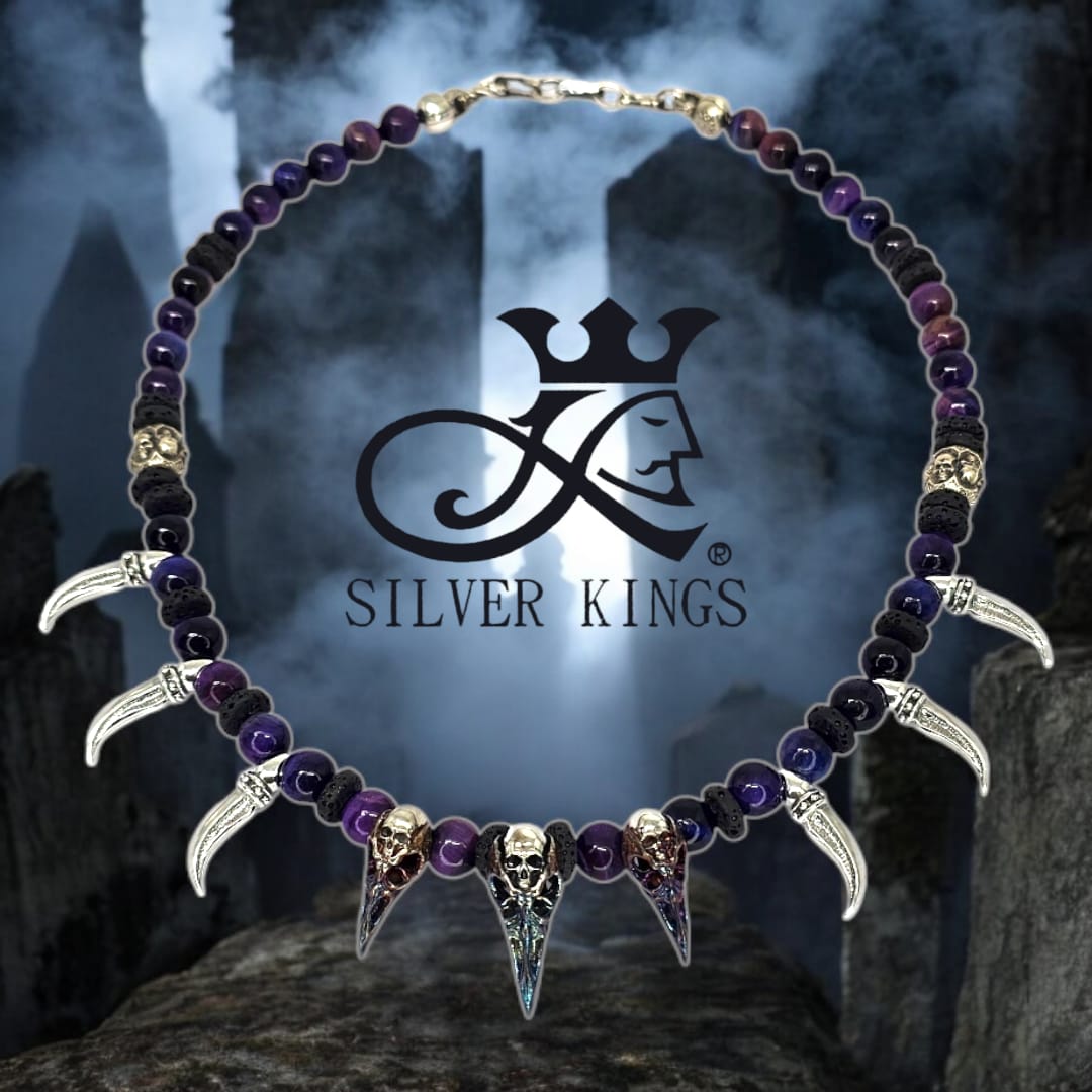 Rainbow Crow Stone Beads Necklace