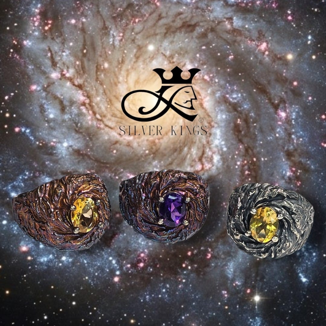 銀河系列 "Galaxy" Amethyst Ring
