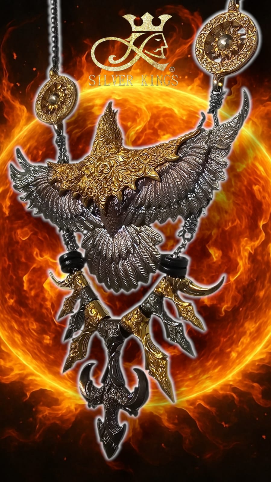 Rainbow Crow Necklace Set