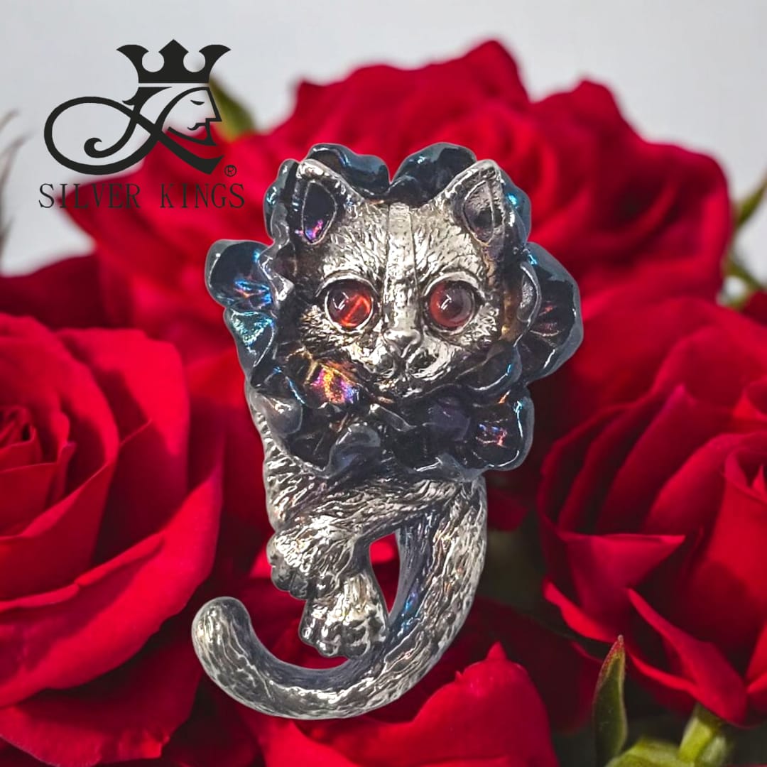 Blossom Cats Pendant with Chain