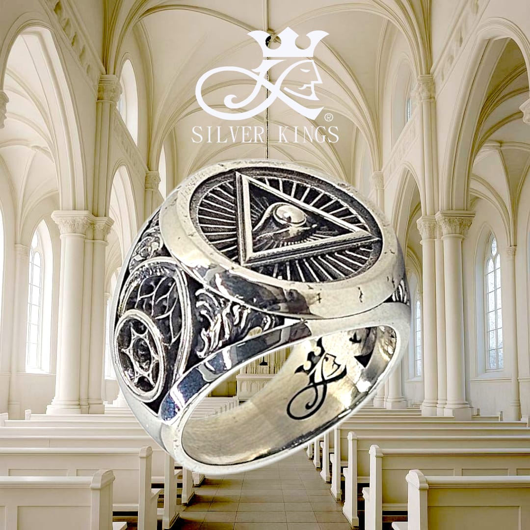 All Seeing Eye / Star of David Ring