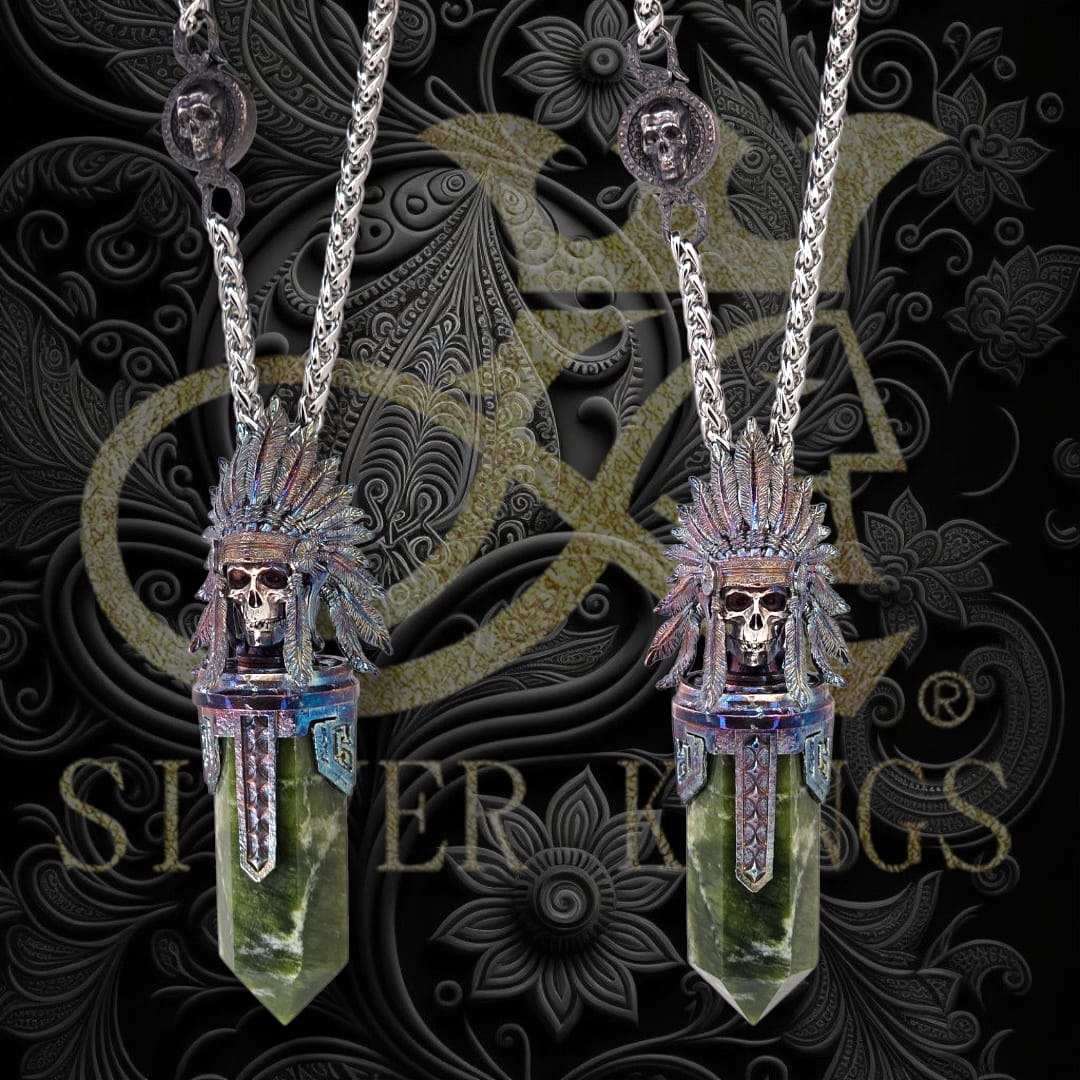 Native Americans Inspired Pendant (gem stones) with Chain