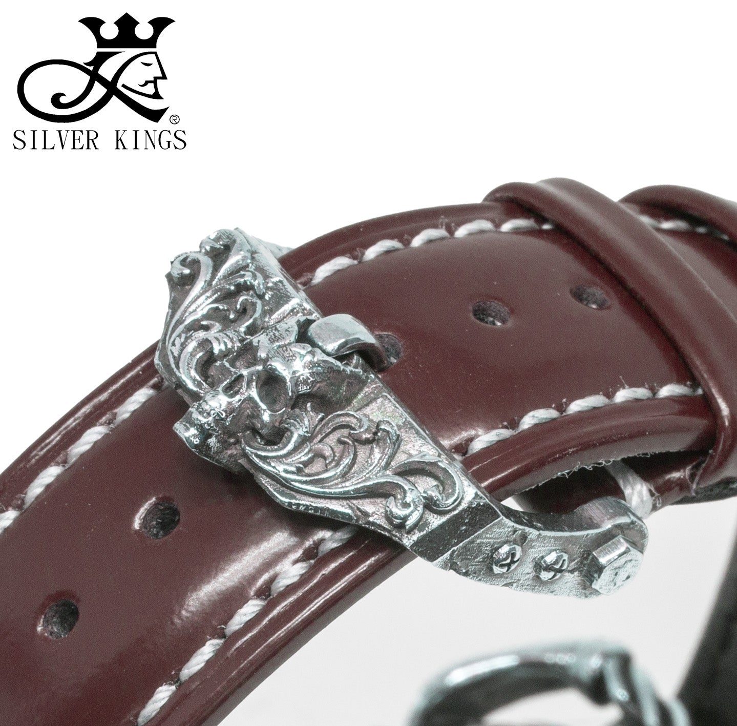 Genuine Leather strap Silver buckle