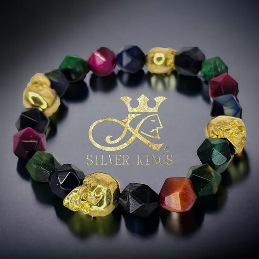 Skull & Stones beads bracelet