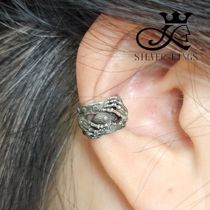 Silver 925 Ear Cuff (Staring) small