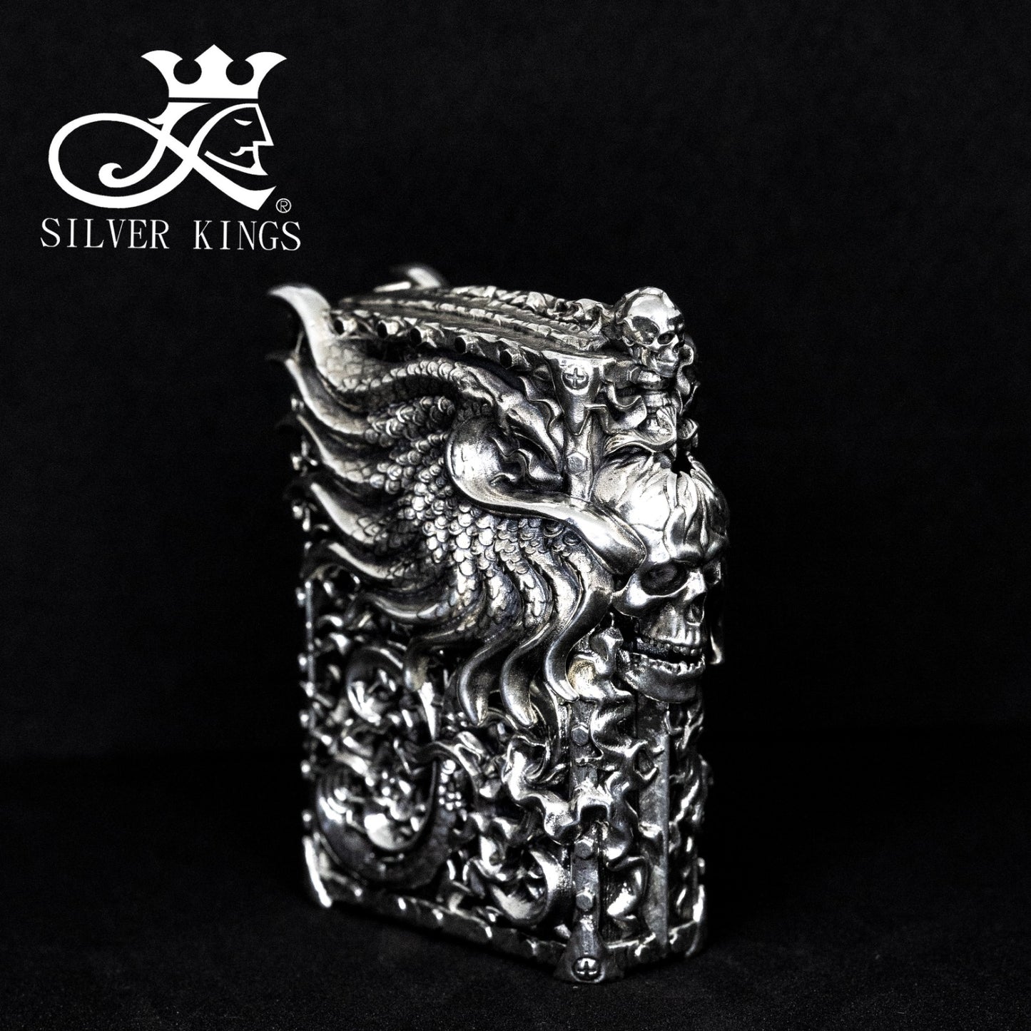 SILVER LIGHTER CASE