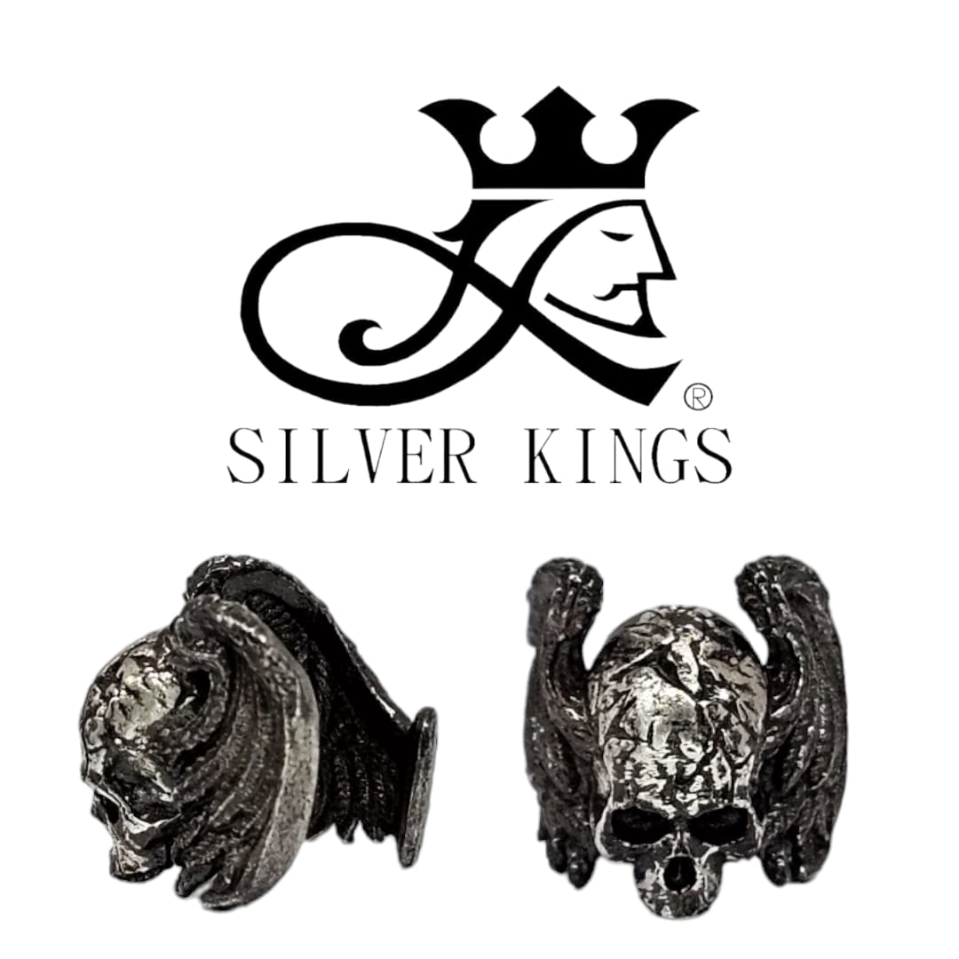 Silver 925 Ear Cuff (Skull Wings)