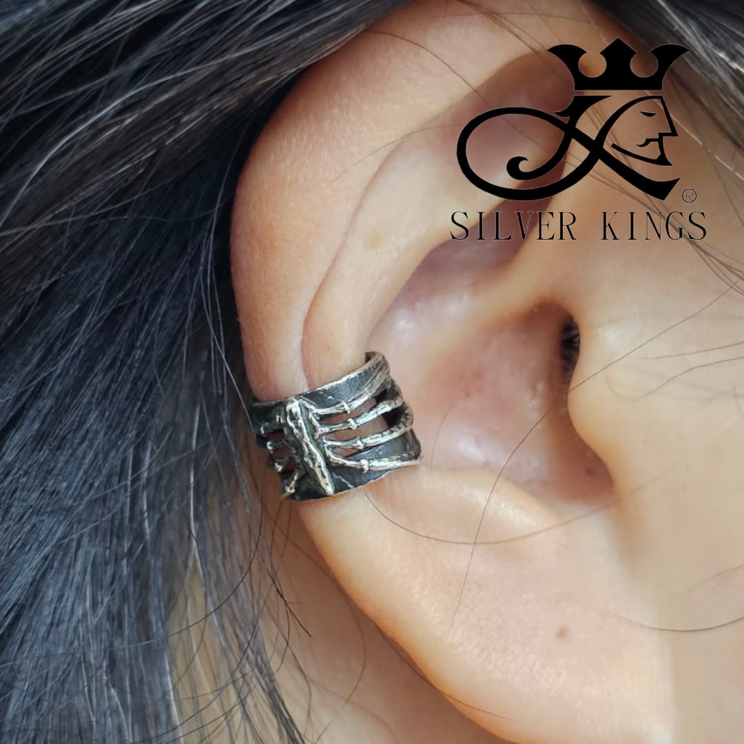 Silver 925 Ear Cuff (Backbone)