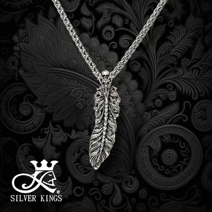 Crow's Feather Pendant with Chain’