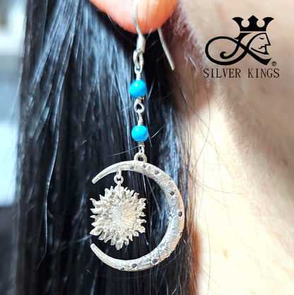 Moon. Solar Earring