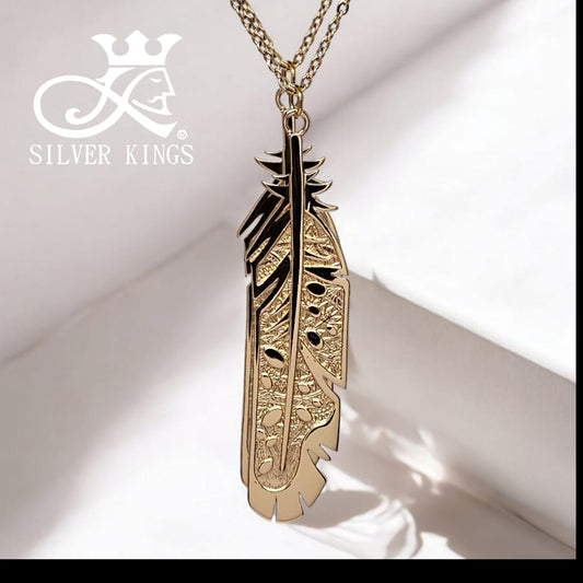 Feather Pendant with chain