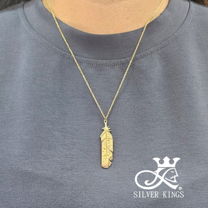 Feather Pendant with chain