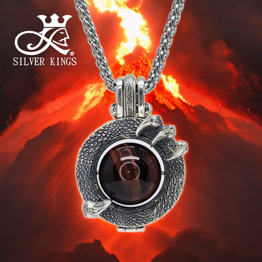 Dragon Eye Infinity Pendant (Tiger Eye)