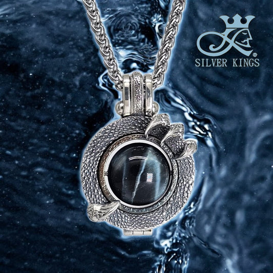 Dragon Eye Infinity Pendant (Tiger Eye)