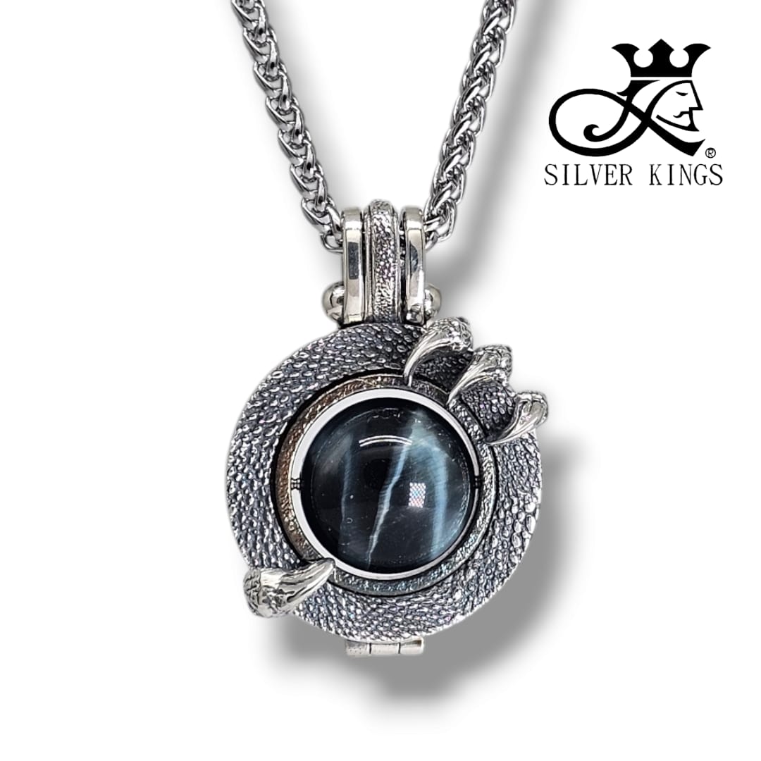 Dragon Eye Infinity Pendant (Tiger Eye)