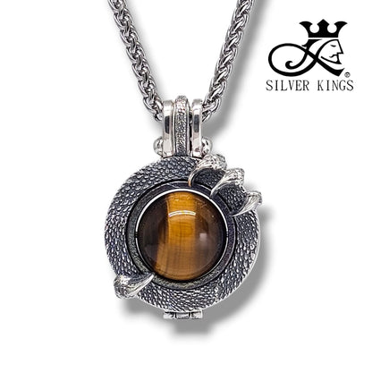 Dragon Eye Infinity Pendant (Tiger Eye)