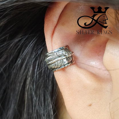 Silver 925 Ear Cuff (Free-Feather)