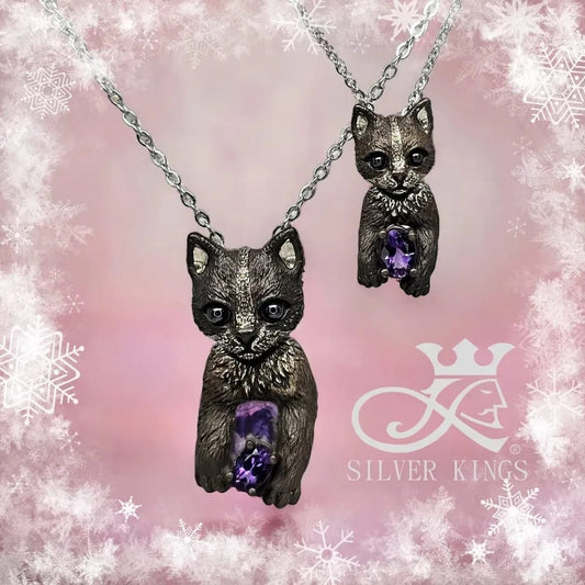 Little Cats Pendant with Chain