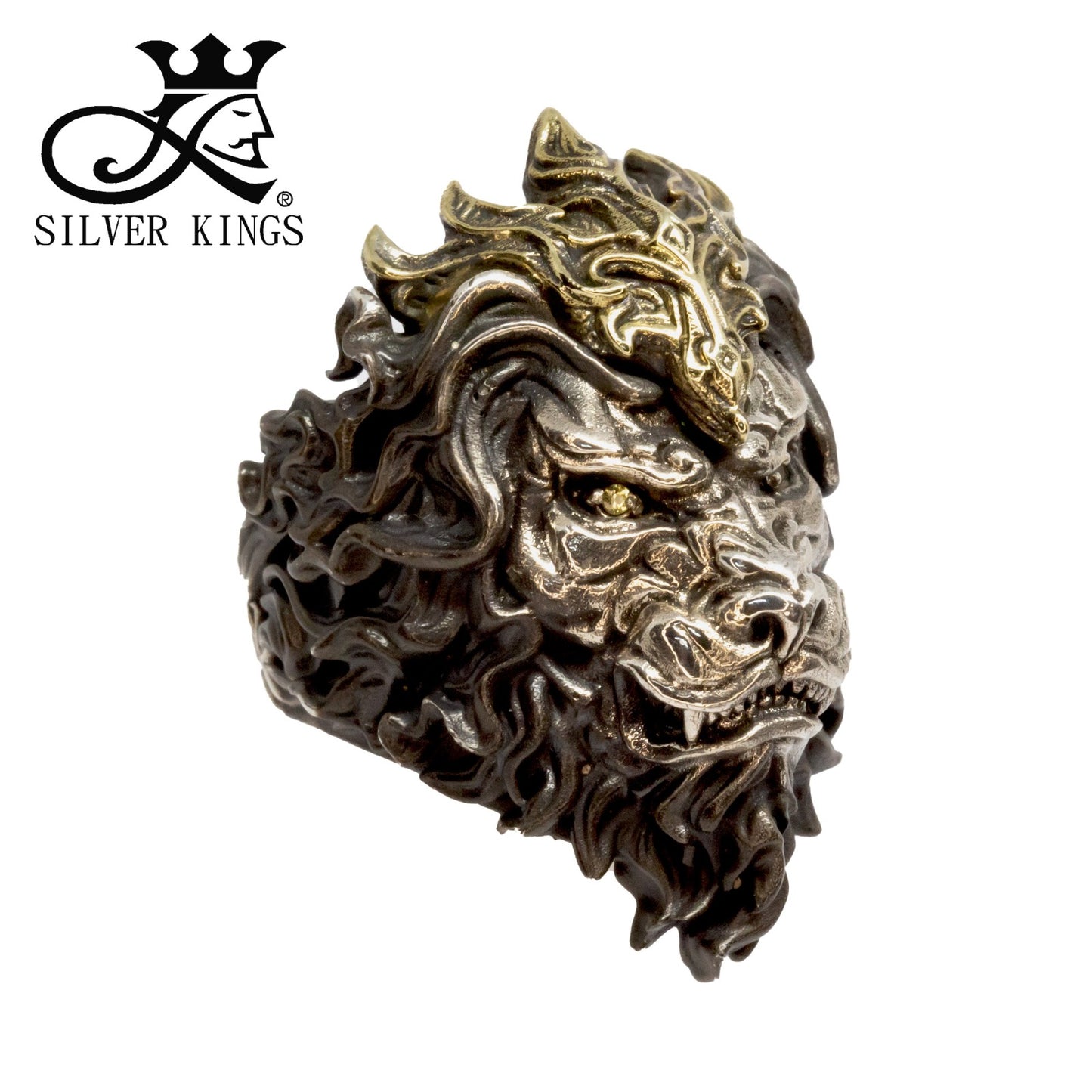 BLACK LION RING