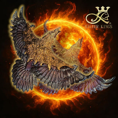 Rainbow Crow Necklace