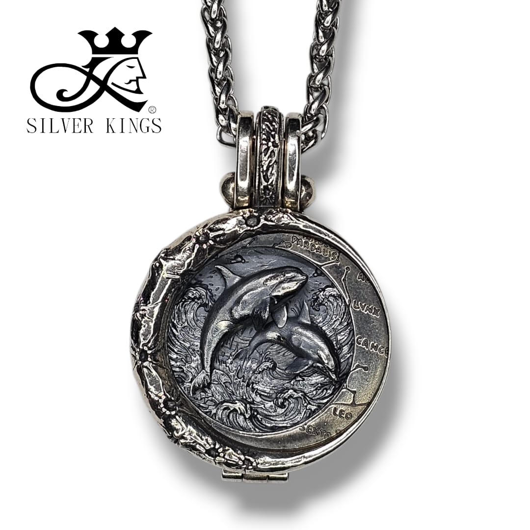 Orca Pendant Infinity [虎鯨] with chain)