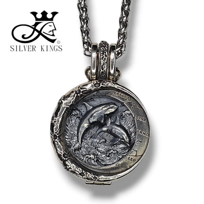 Orca Pendant Infinity [虎鯨] with chain)