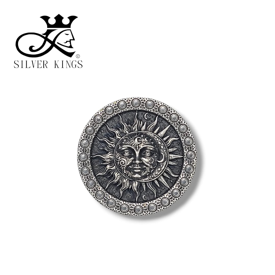 Sun & Moon pendant Infinity [日，月] with chain)