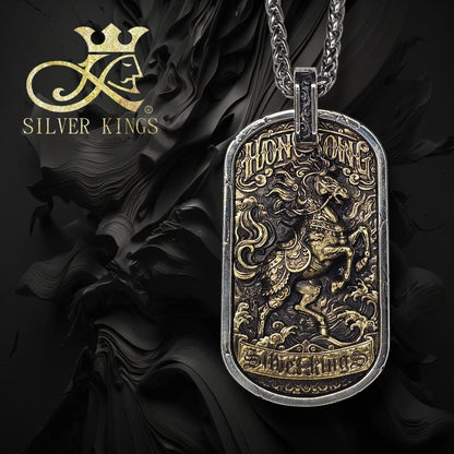 【午馬 · 逐荒】 (The Battle Charger) Tag Pendant
