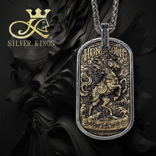 【午馬 · 逐荒】 (The Battle Charger) Tag Pendant