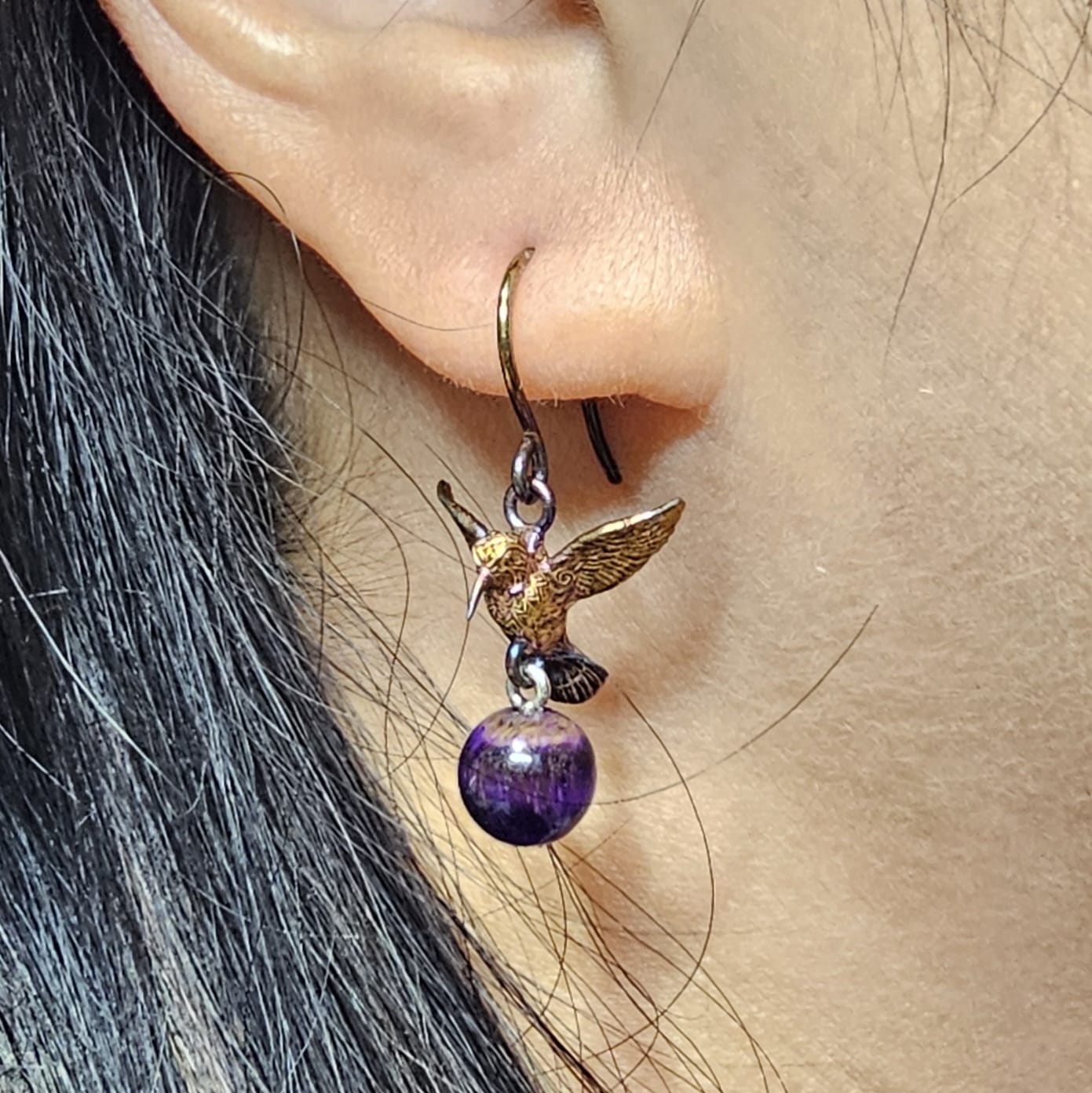 Silver Picoides Earring (Natural stones)