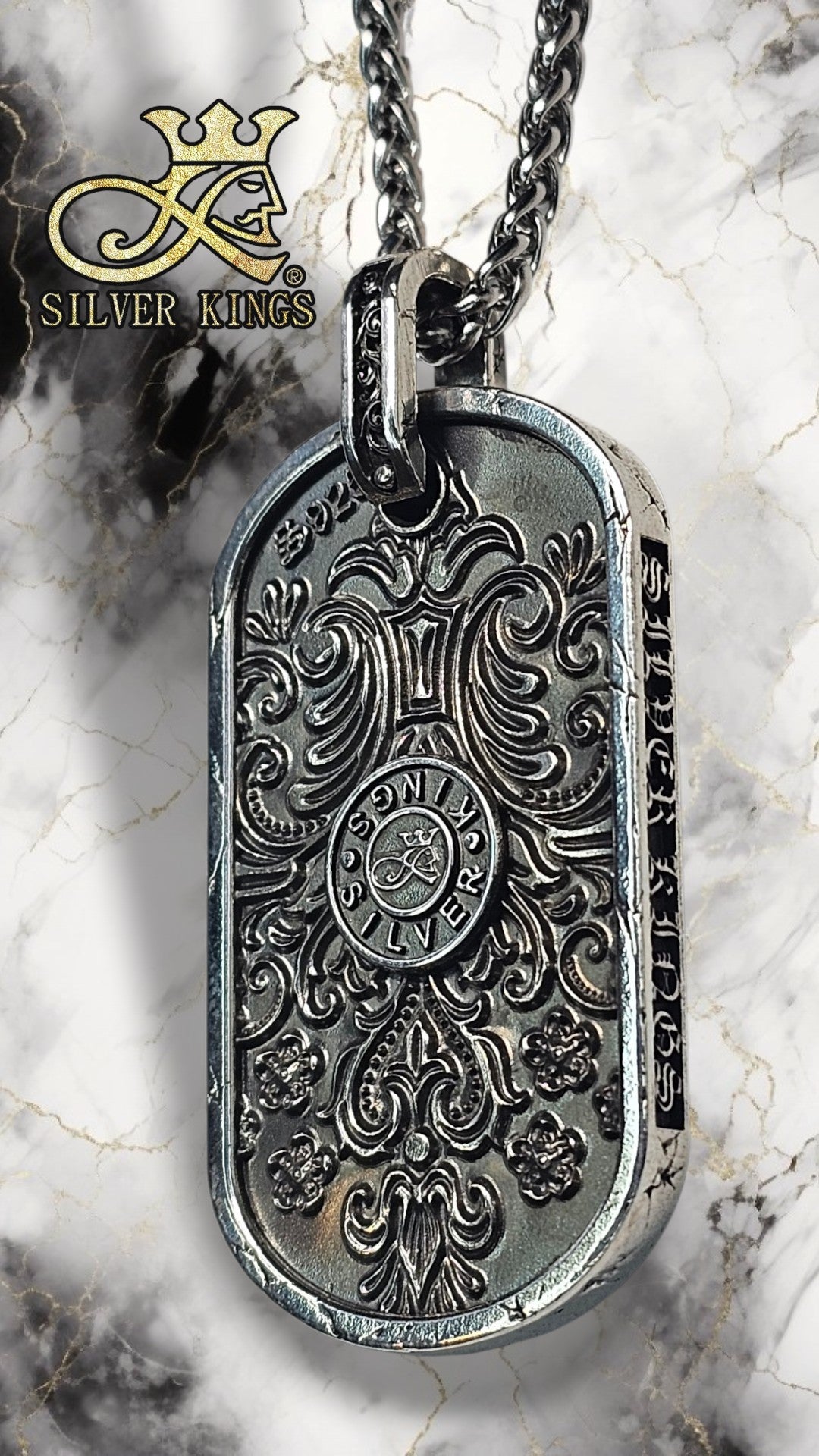 The Nine Tailed Fox Tag Pendant with Chain