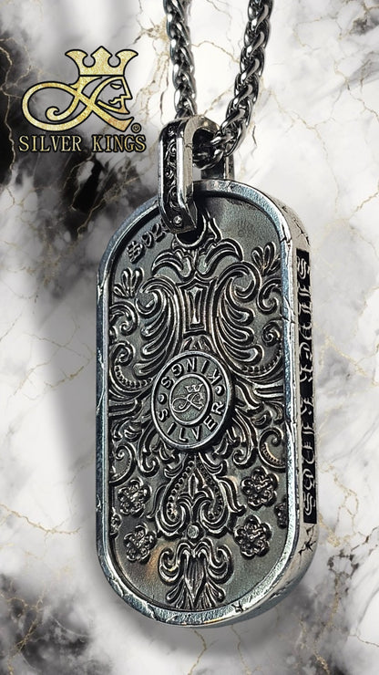 The Nine Tailed Fox Tag Pendant with Chain