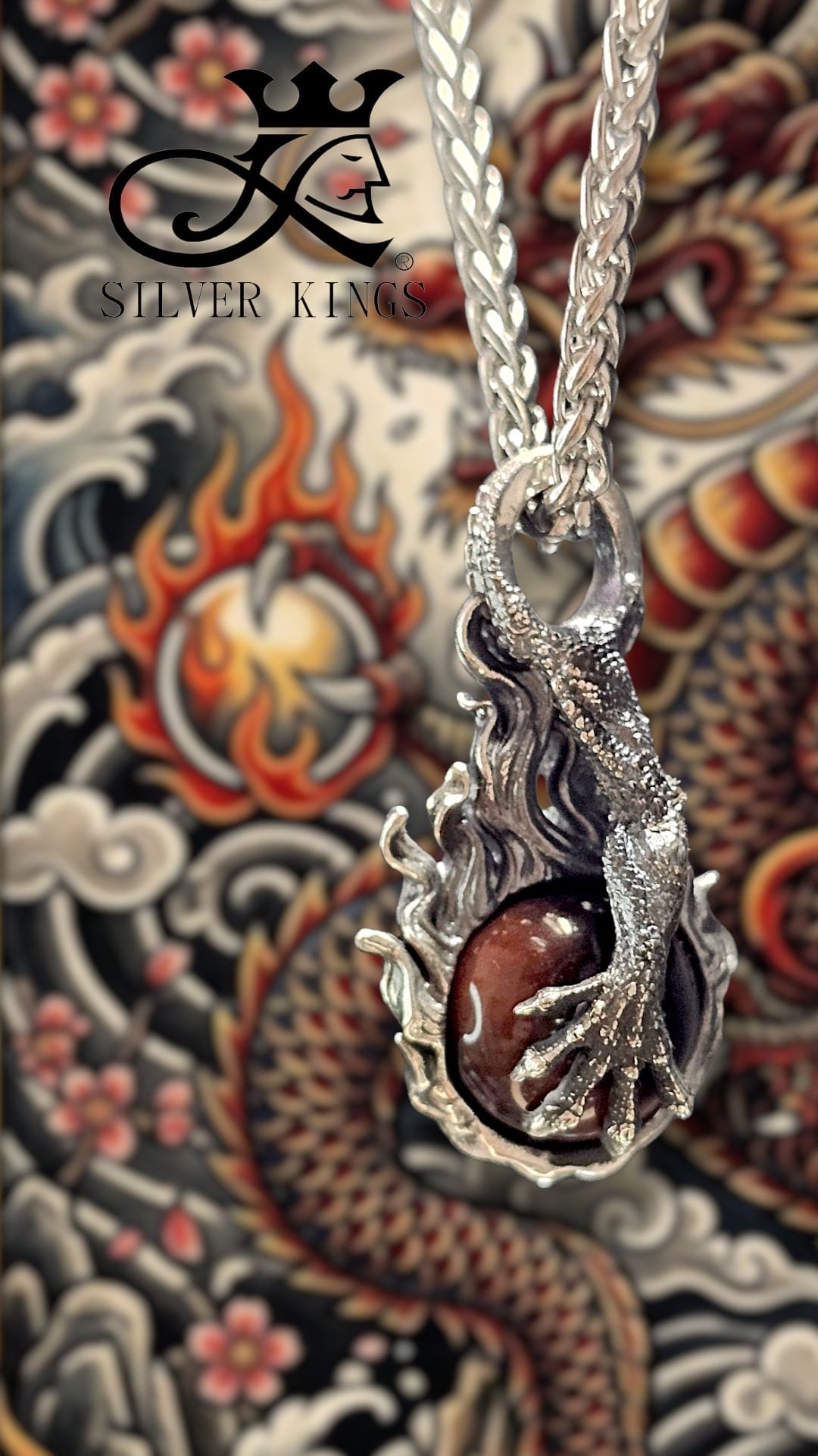 「鎮龍」「焚天珠」吊咀 Inferno Dragon Bead Pendant
