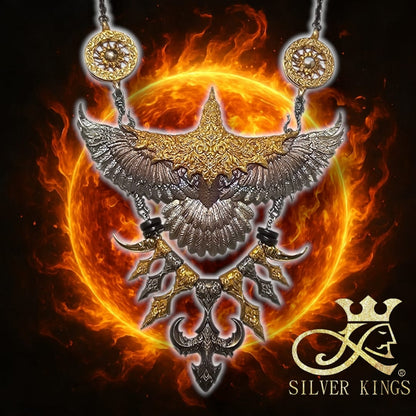 Rainbow Crow Necklace Set