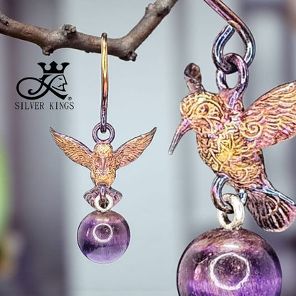 Silver Picoides Earring (Natural stones)