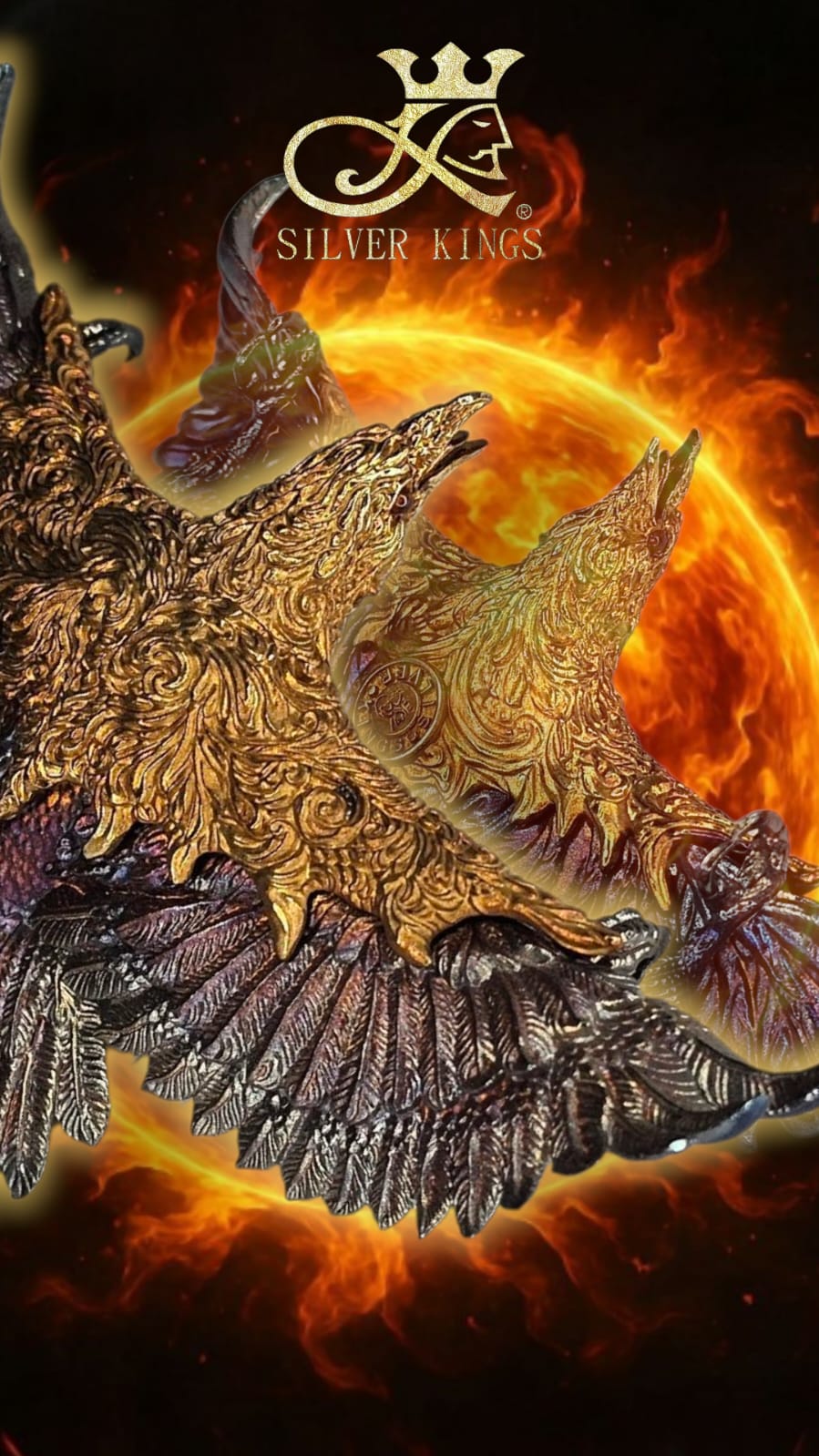 Rainbow Crow Necklace