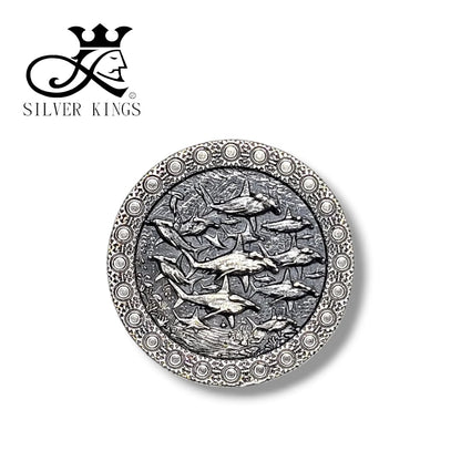 Hammerhead shark pendant Infinity [錘頭鯊] with chain)