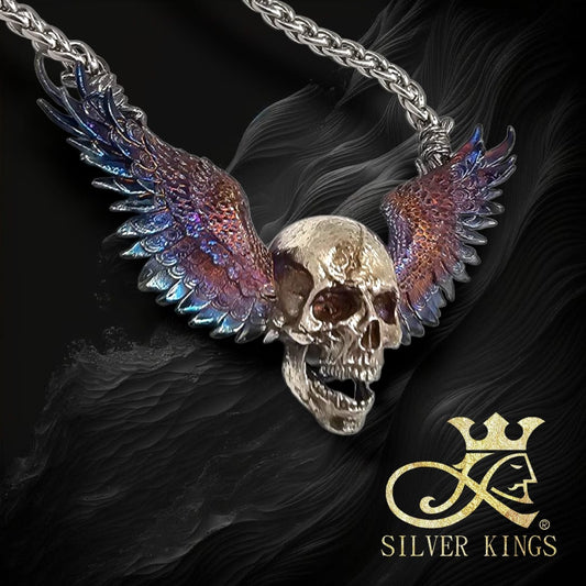 Silver Skull Necklace / Brooch 【呐喊自由】
