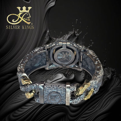 「幽冥之翼」純銀/銅手鐲/銅骷髏