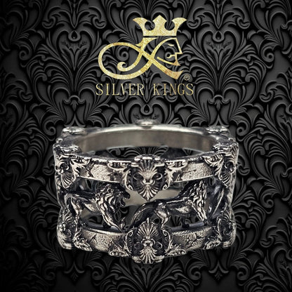 【萬獸加冕｜巴洛克獵獅戒】 (Baroque Crown: The Hunt of Lions Ring)