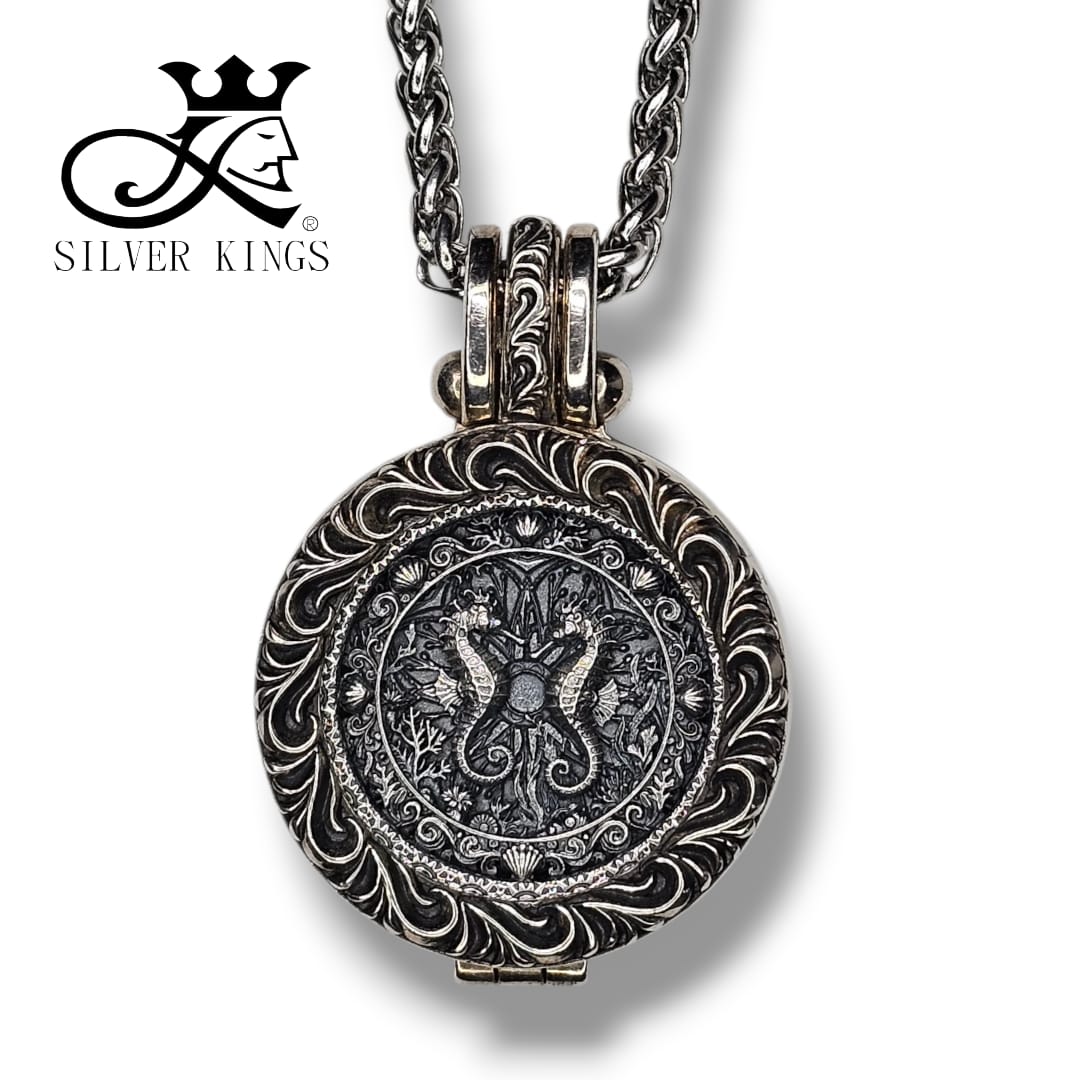 Seahorse Pendant Infinity [海馬] with chain