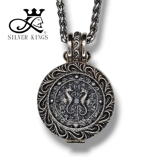 Seahorse Pendant Infinity [海馬] with chain