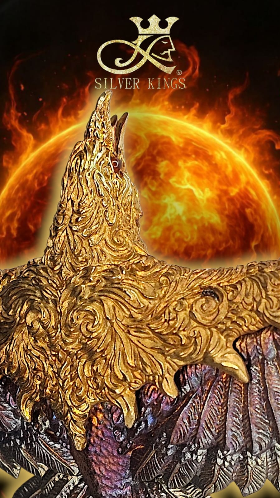 Rainbow Crow Necklace